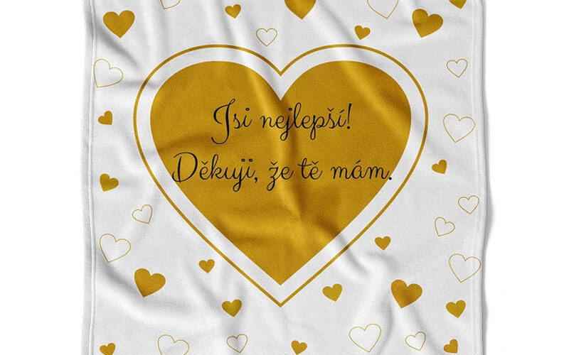 Deka „Jsi nejlepší, děkuji, že tě mám“