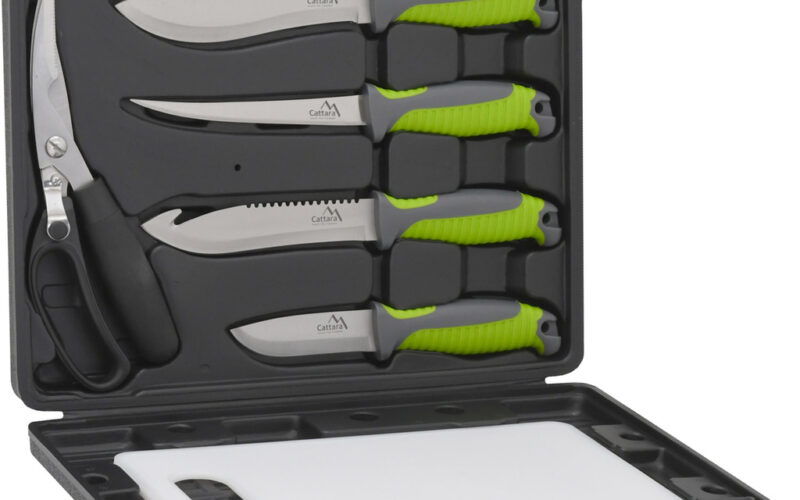 Tip na dárek: Luxusní sada grilovacích nožů s prkénkem