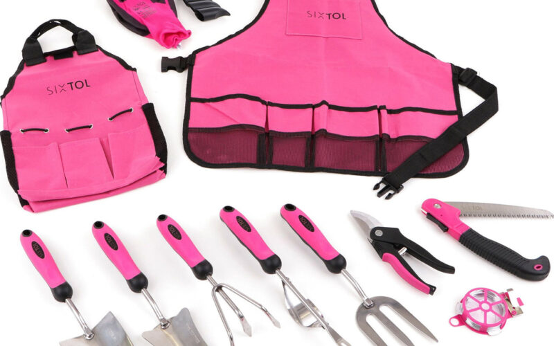 Sada zahradního nářadí Garden pink 12 dílů