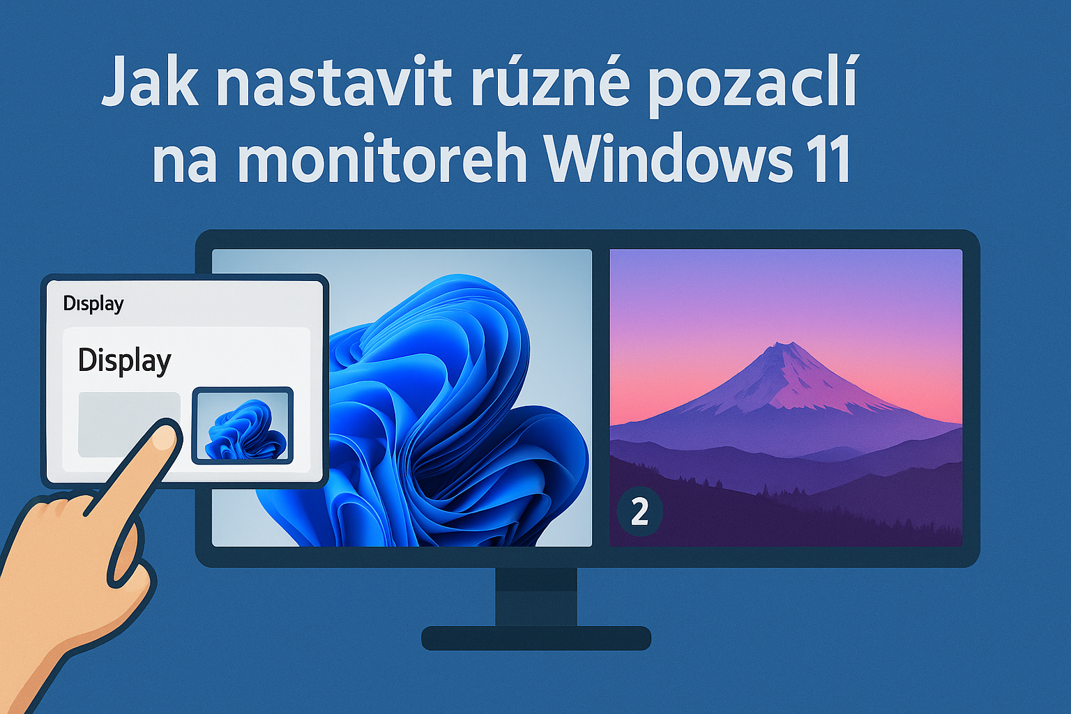 Jak nastavit různé pozadí na monitorech Windows 11: Praktický návod pro každého