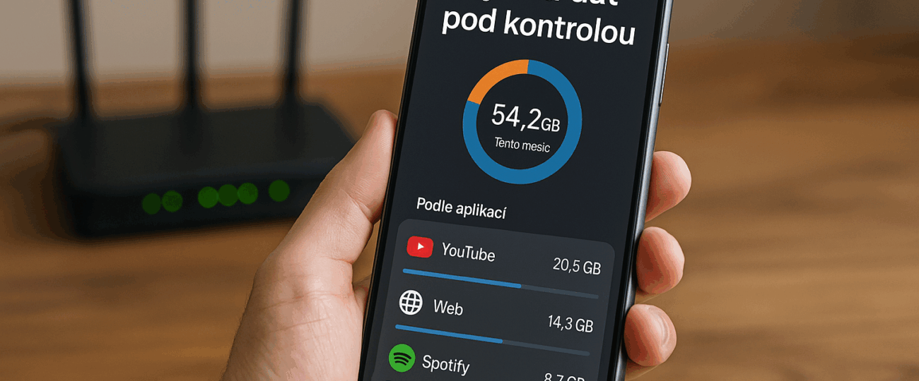 Jak zkontrolovat využití internetu? Mějte data pod kontrolou.