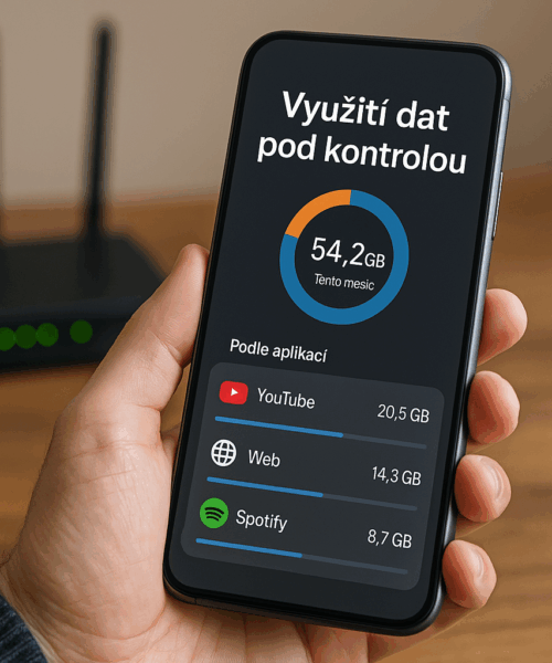 Jak zkontrolovat využití internetu? Mějte data pod kontrolou.
