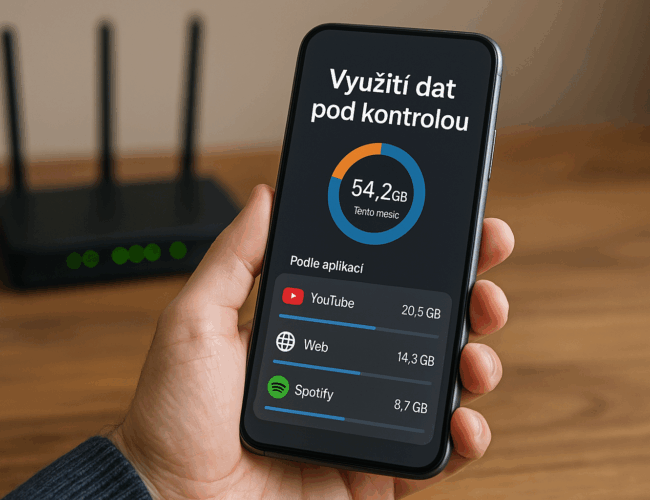Jak zkontrolovat využití internetu? Mějte data pod kontrolou.