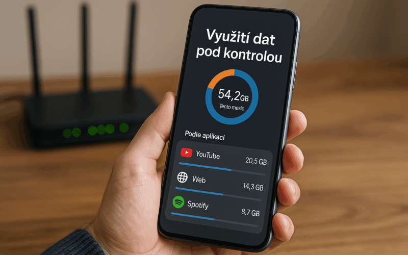 Jak zkontrolovat využití internetu? Mějte data pod kontrolou.